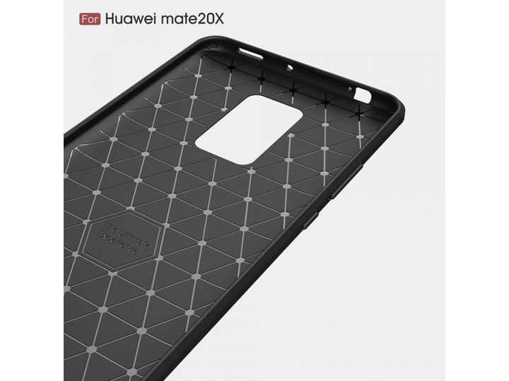 Produktbild Screenguard Huawei Mate 20 X Hülle Carbon Brushed Soft TPU (Huawei Mate 20 X)