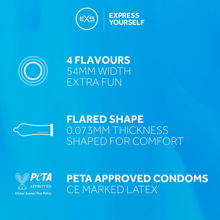 Image du produit EXS Condoms Mixed Flavoured 12 pack (12 pcs)