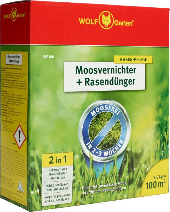Actual product image Wolf-Garten Moss Killer + Lawn Fertiliser SW 100 | 3.5 kg (3.50 kg)