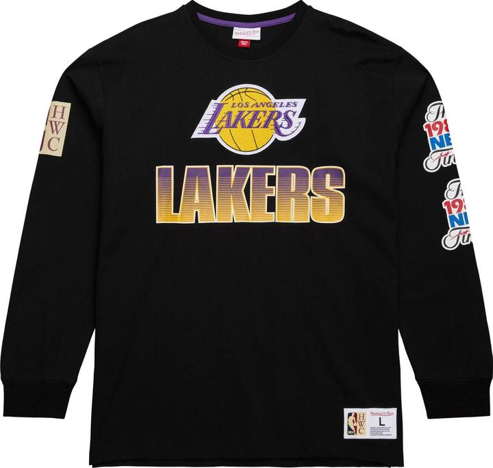 Actual product image Mitchell & Ness Longsleeve - PATCHES Los Angeles Lakers (L)