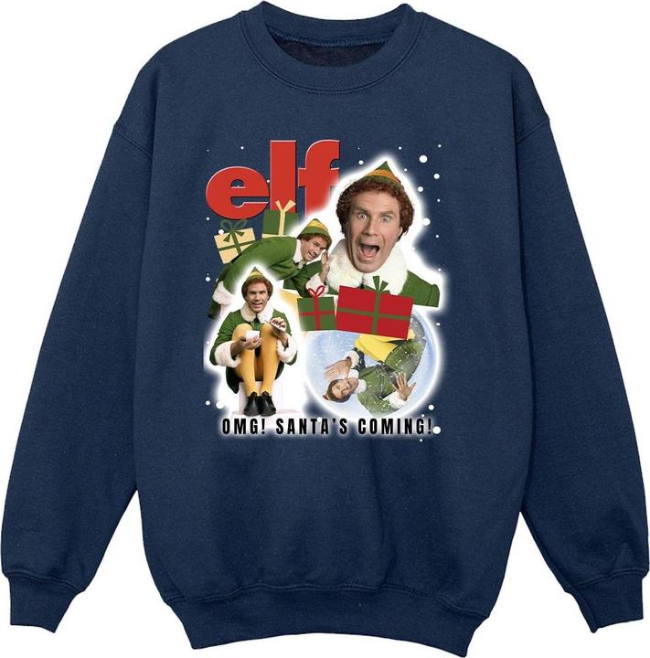 Actual product image Elf Girls Buddy Collage Sweatshirt (152, 158)