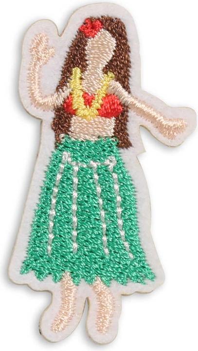 Image du produit PhoneLook Autocollant sticker pour téléphone/tablette/ordinateur brodé en 3D Hawaiian Dancer Girl