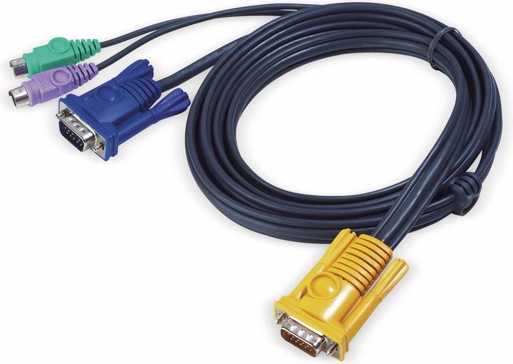 Actual product image Aten 2L-5203P PS/2 cable set to KVM switch, 3m