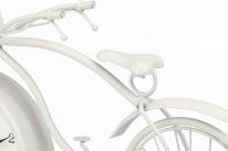 Produktbild Giftdecor Schmiedeeiserne Fahrraduhr weiss 22cm