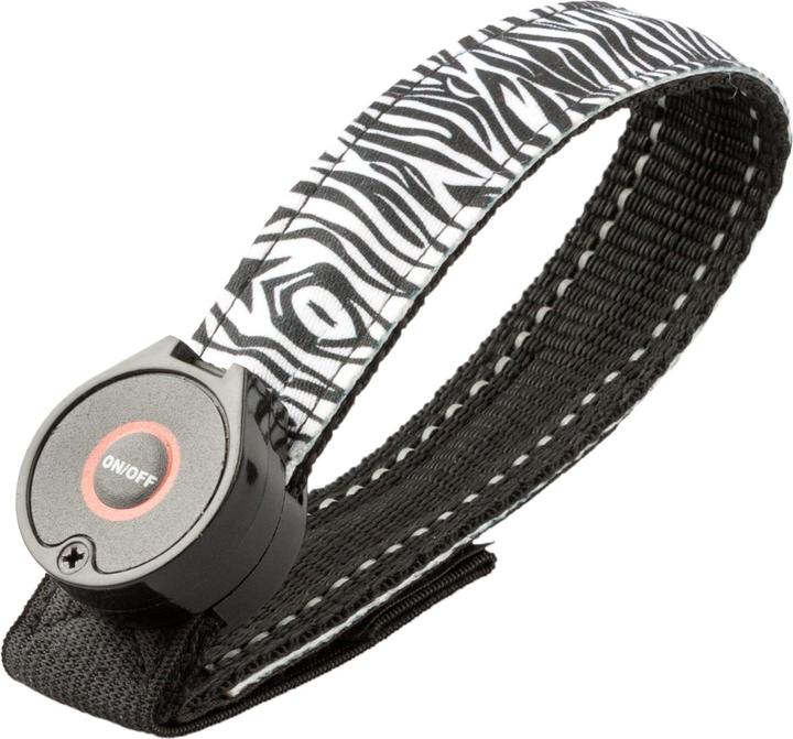 Produktbild SafetyMaker Soft LED Armband Zebra
