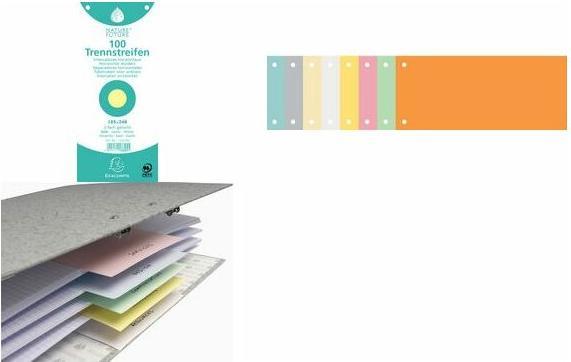 Image du produit Exacompta Bande de séparation 10.5 x 24 cm, 100 pcs - gris