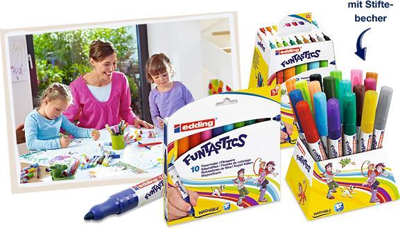 Produktbild Edding Fasermaler 14 Funtastics (Mehrfarbig, 18 x)