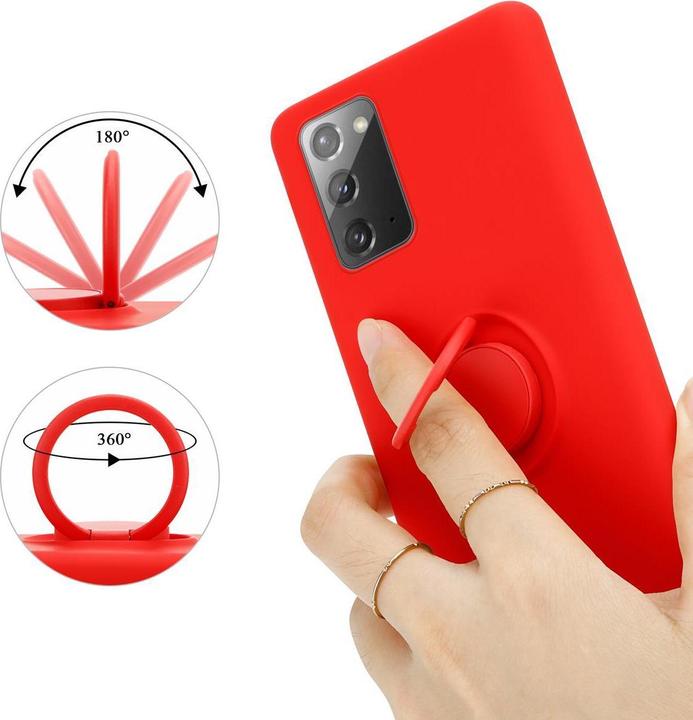 Actual product image Cadorabo TPU Liquid Ring Silicone Case Cover (Samsung Galaxy Note 20)