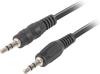 Image du produit Lanberg CA-MJMJ-10CC-0012-BK, 3.5mm, Mâle, 3.5mm, Mâle, 1,2 m, Noir (1.20 m)