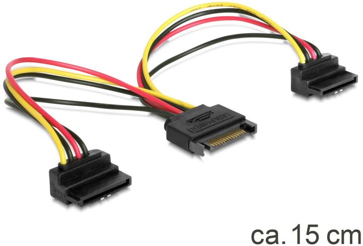 Produktbild Delock SATA zu 2x SATA gewinkelt