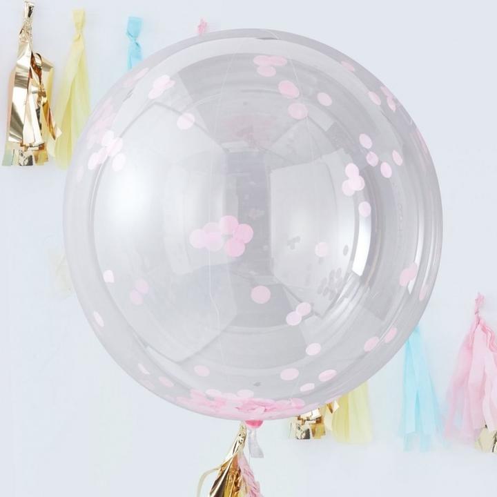 Produktbild Ginger Ray Konfetti Ballons XXL - Pink im 3er Set