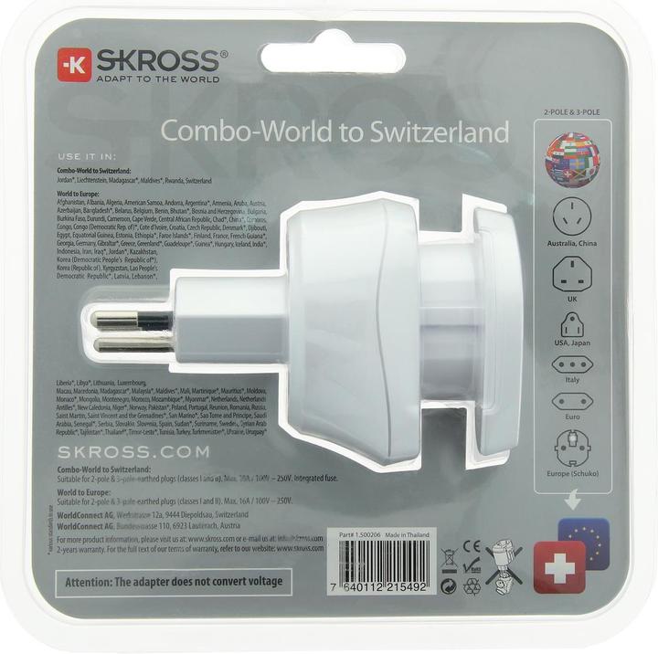 Produktbild Elbro Combo World to Switzerland