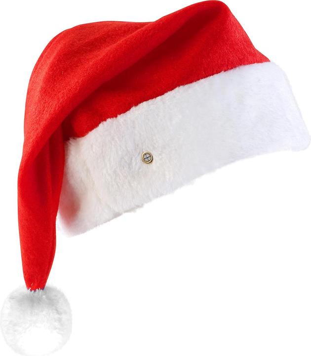 Image du produit Infactory Bonnet de Père Noël LED avec pompon lumineux