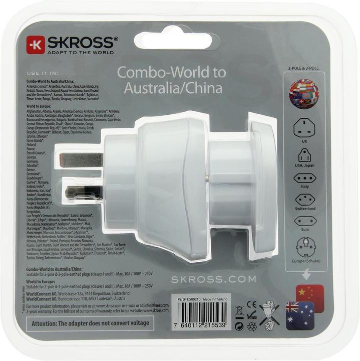 Immagine prodotto Skross Combo-Mondo per l'Australia