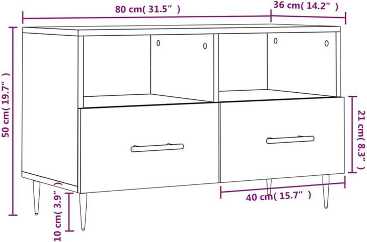 Actual product image VidaXL Clover (80 x 36 x 50 cm)