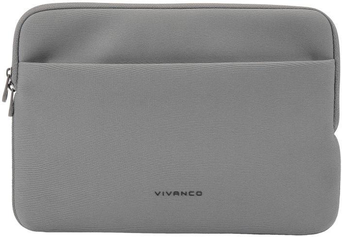 Produktbild Vivanco NEO PRO Notebook Sleeve fuer 13-14" Geraete, inkl. Vorderfach, grau, Neopren (14")