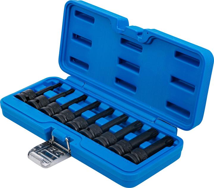 Produktbild BGS Kraft-Bit-Einsatz-Satz 12,5 mm (1/2") Keil-Profil (für Ribe) M5 - M14 9-tlg. (Keil-Profil (für Ribe) M5 - M14)