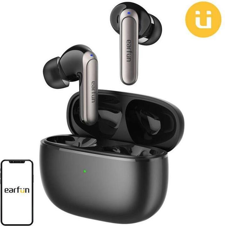 Actual product image EarFun Wireless earphones TWS Air 2 NC ANC (black) (ANC, Wireless)