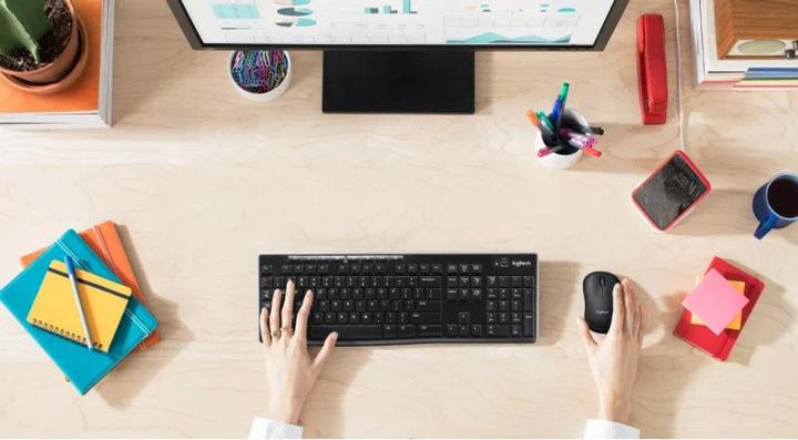 Immagine prodotto Logitech NL K270 Tastiera wireless, layout USA (Ing. Int., Senza fili)