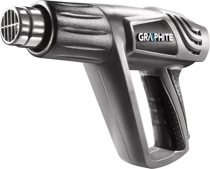 Actual product image Graphite Heat gun 2000W, temperature range: I: 25? C, II: 80-600? C, III: 80-600? C, suitcase