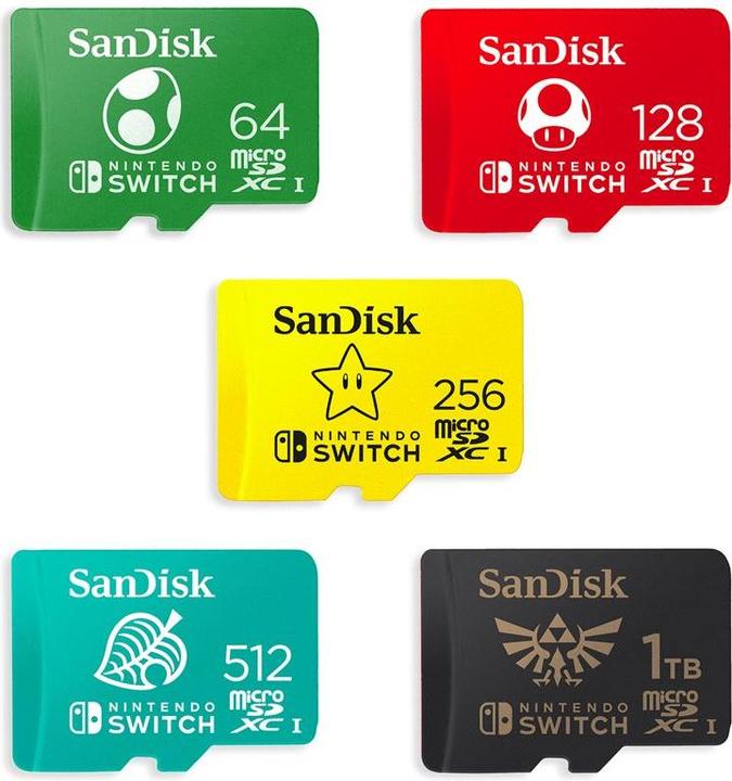 Productafbeelding SanDisk Nintendo Switch Card (512 GB, microSDXC, U1, UHS-I)
