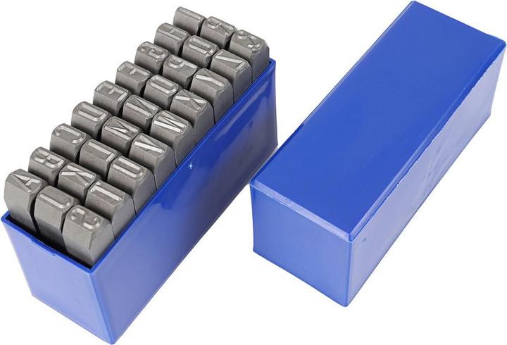 Produktbild Dönges Handschlagstempelsatz spitz, 27-teilig, A - Z, Schrifthöhe 5 mm