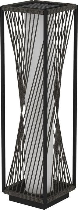 Immagine prodotto Swisshandel24 Stehlampe Rattan mit Lichtsensor Solarlampen Boho-Stil IP44 (15 lm, IP44)