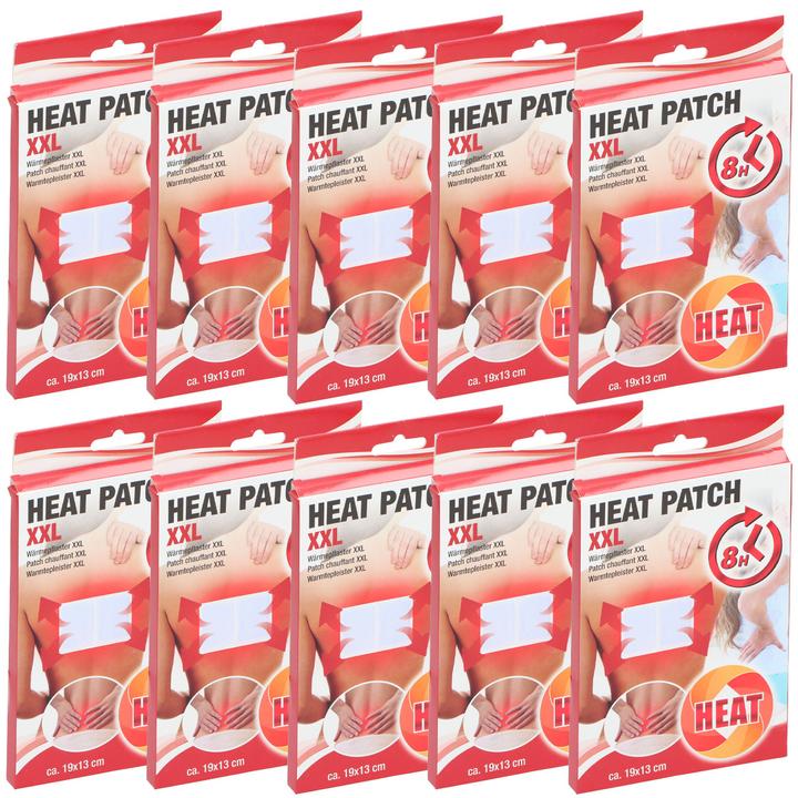 Champ 10er-Set XXL Wärmepflaster für den Rücken, 13 x 19 cm (10 x)