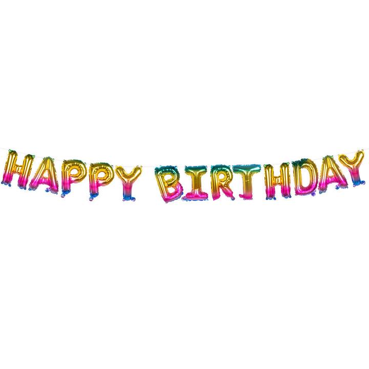 Produktbild Boland Folienballongirlande 'HAPPY BIRTHDAY' 8m (1 x)