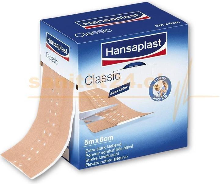 Immagine prodotto Hansaplast Gesso traspirante classico da 5 m x 4 cm, 1 pz. di gesso (1 x)