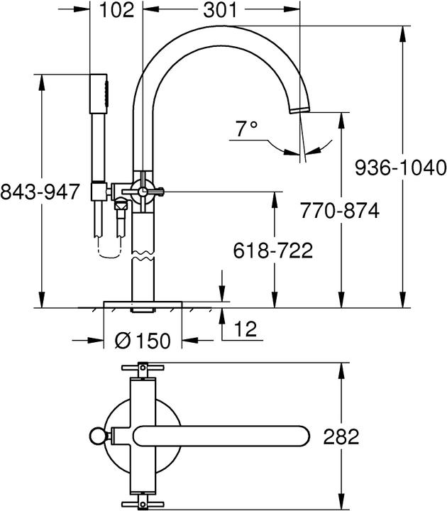 Immagine prodotto Grohe Miscelatore da bagno Atrio