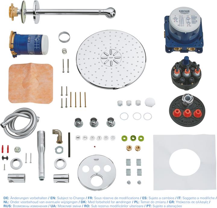 Actual product image Grohe Grohtherm SmartControl shower system UP with Rainshower SmartActive 310
