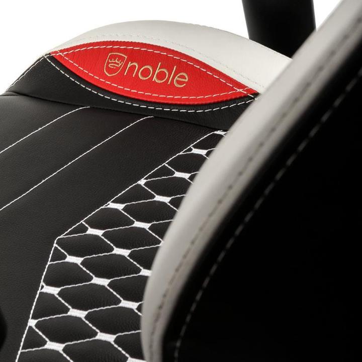 Produktbild noblechairs Gaming-Stuhl EPIC Echtleder-Gaming-Stuhl, Schwarz-Weiss-Rot
