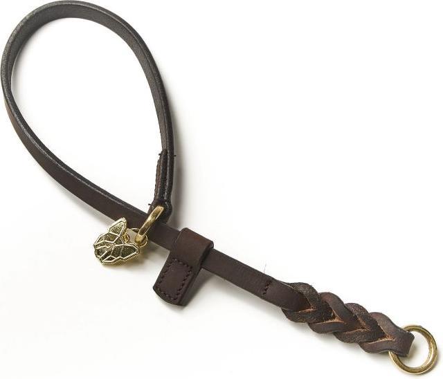 Actual product image Digby & Fox Braided Leather Dog Collar (M, Dog, General)