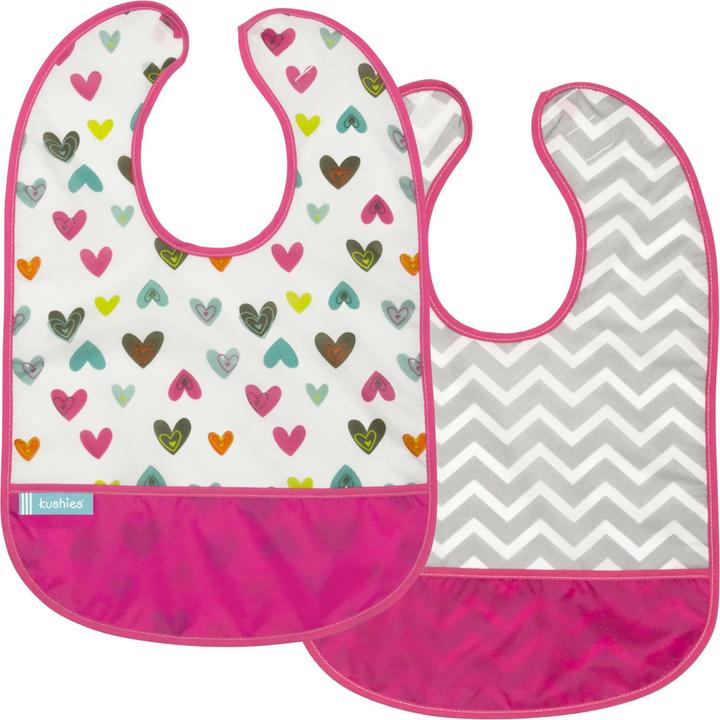 Kushies CleanBib without sleeves 2 pack