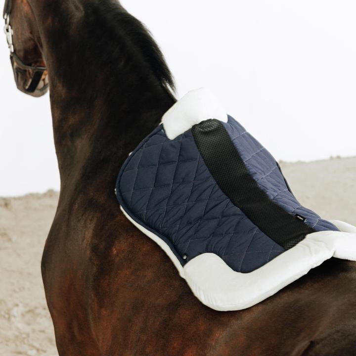 Image du produit Fouganza Sattelpad Synthetik-Lammfell Pferd/Pony - 500 marineblau