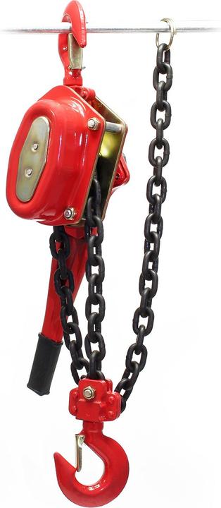 Actual product image Wiltec Chain Block with 3000kg Loading Capacity and 1.5m Chain Length, Hoist for Forestry, Garages, etc.