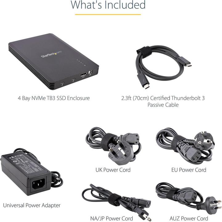 Actual product image StarTech 4 Bay NVMe Enclosure (M.2 2280)
