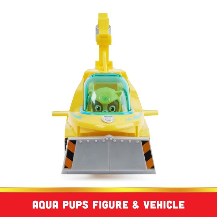 Actual product image Spin Master Paw Patrol Aqua Pups Deluxe Vehicle Rubble