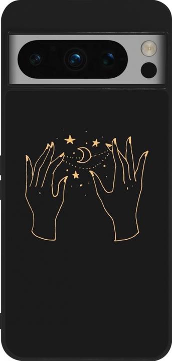 Produktbild PhoneLook Hülle Silikon schwarz Grey magic hands (Google Pixel 8 Pro)