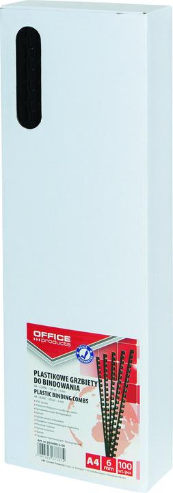 Produktbild Office Products BINDEMASCHINE, A4, 6 MM (25 BLÄTTER), 100 STÜCK, WEISS 20240615-14