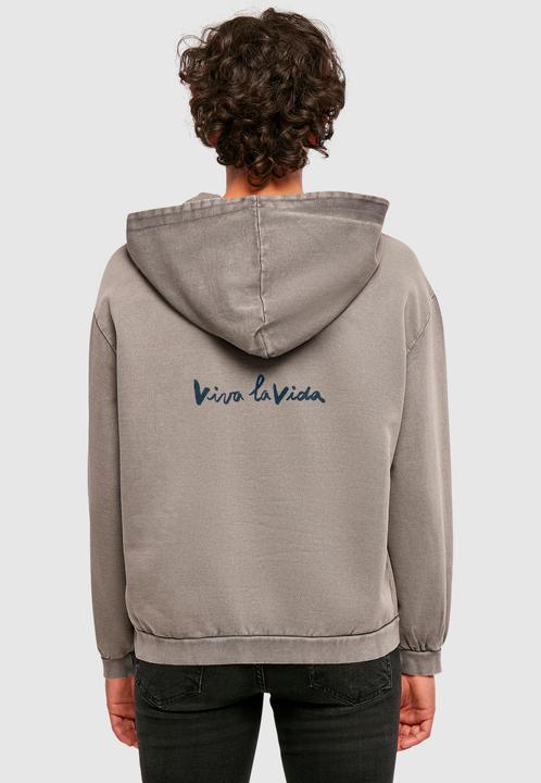 Immagine prodotto Merchcode Donna Frida Kahlo - Felpa con cappuccio oversize lavata con acido Viva la vida 2 - 178047 (3XL)