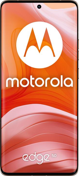 Actual product image Motorola Edge 50 (512 GB, Peach Fuzz, 6.67", Dual SIM, 50 Mpx, 5G)