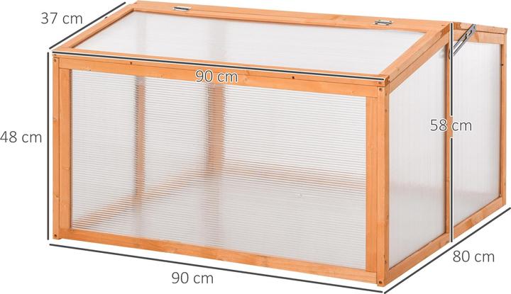 Immagine prodotto Outsunny Letto rialzato con struttura in legno