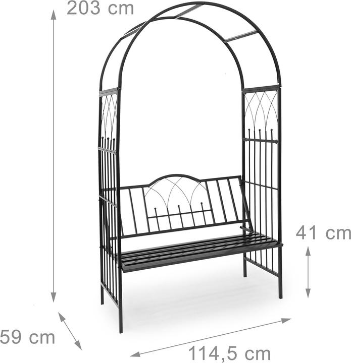 Immagine prodotto Relaxdays Arco di rose (59 cm, 114 cm)