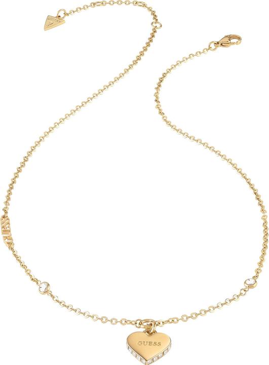 Guess Falling In Love Romantic Gold Plated Necklace JUBN02230JWYGT/U (Edelstahl, 40.5 cm)