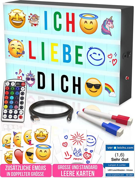 Produktbild Tricase Lightbox mit Buchstaben