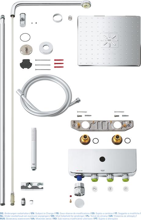 Actual product image Grohe Euphoria SmartControl System 310 Cube Duo shower system