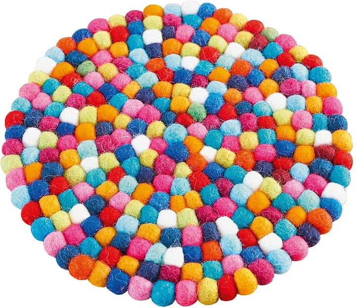 No Name Coaster round multi 22cm (1 x, Pan coaster)
