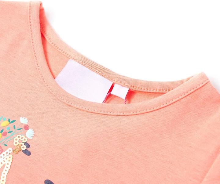 Produktbild VidaXL Kinder-T-Shirt Korallenrosa 104,Material: 95 % Baumwolle. 5 (104)